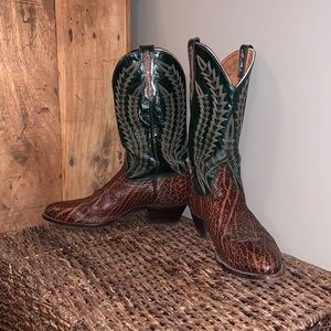 VTG. Larry Mahan Cape Buffalo Cowboy Boots